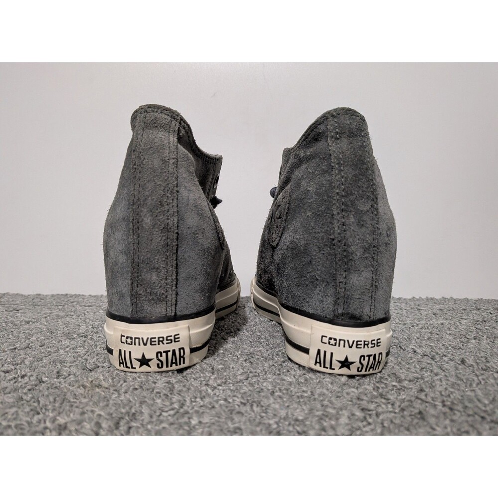 Converse Wedge Sneaker Shoes Womens Size 6 Gray - Picture 6 of 10